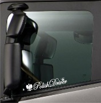 Наклейка на окно грузовика POLISH DRIVER Eagle *35см *Цвета