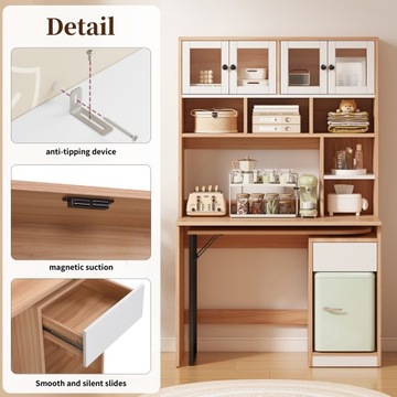 Письменный стол с полкой, рабочий стол со шкафом, письменный стол со шкафом для ПК, компьютерный стол