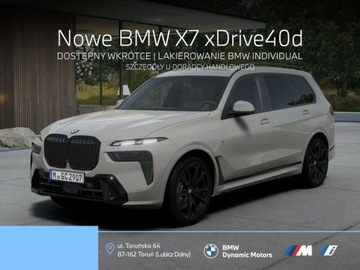 BMW X7 SUV Facelifting 3.0 40d 352KM 2025 BMW X7 xDrive40d 352 KM mHEV - Lakierowanie BMW Individual Nardo Grey - Hak
