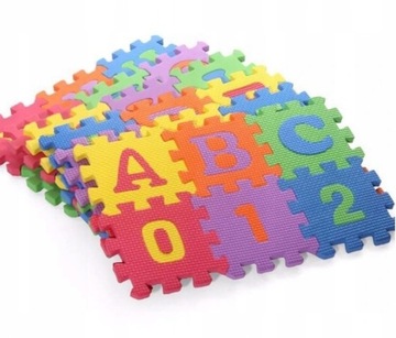 БОЛЬШОЙ КОВРИК-ПАЗЗЛ ИЗ ПЕНЫ, 36 ШТ. КОВЕР ЭВА