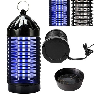 LAMPA OWADOBÓJCZA UV ELEKTRYCZNA PUŁAPKA MOCNA MAŁA NA KOMARY MUCHY OWADY