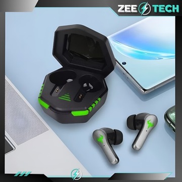 SŁUCHAWKI BEZPRZEWODOWE DOUSZNE Z MIKROFONEM BLUETOOTH SPORTOWE GAMINGOWE