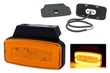 Lampa obrysowa LED do przyczepy lawety busa naczepy HOR-116 LD2765 żółta