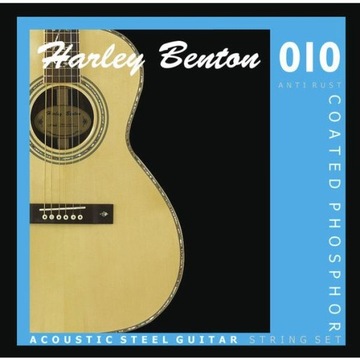 Struny powlekane HARLEY BENTON Coated Phosphor 010 Anti Rust 10-47