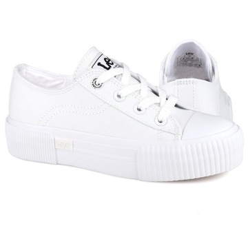 Buty, trampki damskie Lee ISLA C WOMEN LOW BRIGHT WHITE