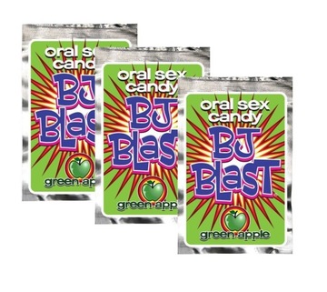 Strzelające Cukierki Bj Blast Green Apple Oral Sex