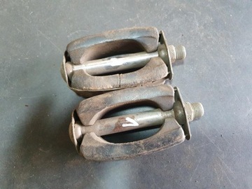 НАБОР СТАРЫХ ВИНТАЖНЫХ ВЕЛОСИПЕДНЫХ ПЕДАЛЕЙ СО Светоотражателями ОРИГИНАЛЬНЫЙ PRL CHANCE