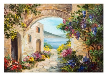 Fototapeta ULICZKI TOSKANII Do Przedpokoju 254x184