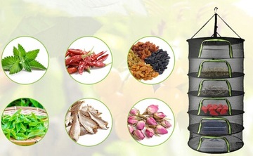 СУШИЛЬНАЯ СЕТКА ДЛЯ СУШКИ РАСТЕНИЙ ЦВЕТОВ ГРИБОВ РЫБЫ ФРУКТОВ 6-СЛОЙНАЯ