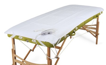 MATA GRZEWCZA NA ŁÓŻKO DO MASAŻU UCHWYTY 70x180cm PILOT HABYS