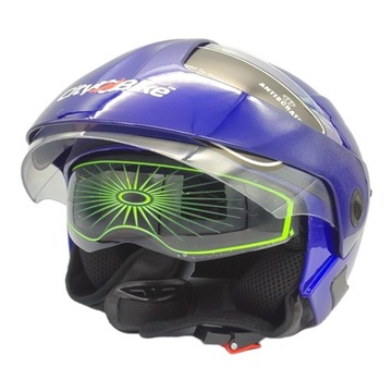 KASK MOTOCYKLOWY NA SKUTER OTWARTY + BLENDA XS