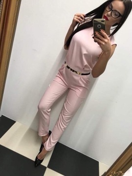 СЕРЫЙ ELEGANT TAILORED комбинезон с разрывом М