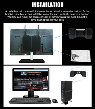 Мини-ПК M3 J4125 HDMI VGA 2x COM 2xLAN WiFi BT