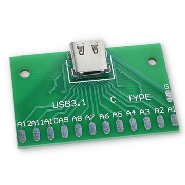Adapter przejściówka USB typ C 3.1 PCB