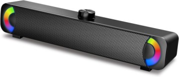 GŁOŚNIK KOMPUTEROWY USB AUX SOUNDBAR RGB HPYLIF -H