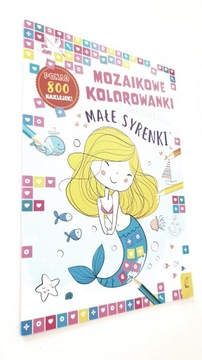 Małe syrenki. Mozaikowe kolorowanki