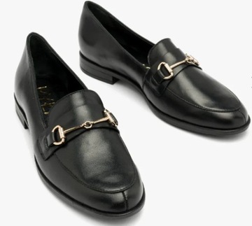 Ryłko K2R49___ _313 черные мокасины с платиновым декором, размер 42