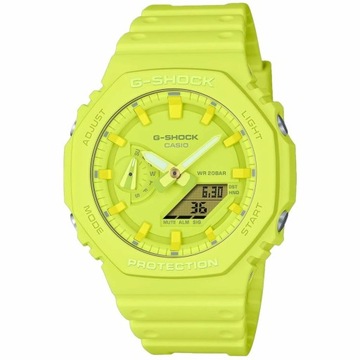 Zegarek Unisex Casio G-Shock GA-2100-9A9ER Żółt