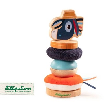 Пазл-деревянная пирамидка Donkey Lilliputiens