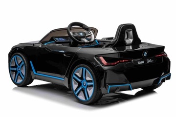 Детский игрушечный автомобиль BMW i4 на аккумуляторе Черный + Бесплатный старт + ЭВА + Экокожа