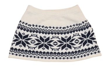 BENETTON SPÓDNICZKA WEŁNA WOOL 6-7L 116/122
