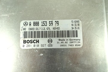 JEDNOTKA MOTORU MERCEDES VITO 638 W638 2.2 CDI A0001535979 0281010927
