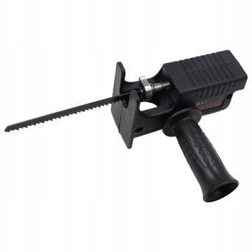 Drill with a reciprocating saw adapter