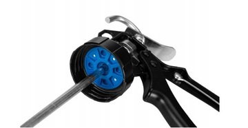 Пистолет BAUHUS для густых масс, картриджи для колбас, 300/600 мл, серый