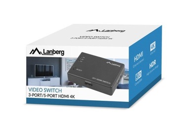 Переключатель-сплиттер 3 x HDMI Разветвитель HDMI Пульт дистанционного управления 4k