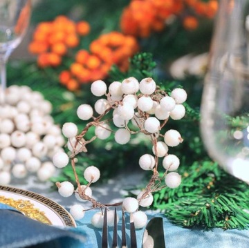 МОРОЗНАЯ БЕЛАЯ ИСКУССТВЕННАЯ РЯБКА 20 шт. НАБОР ЕЛОЧНЫХ УКРАШЕНИЙ, БЕЗУШЕК.