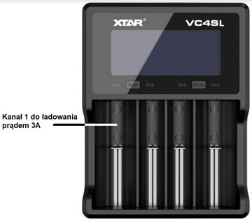 ИНТЕЛЛЕКТУАЛЬНОЕ ЗАРЯДНОЕ УСТРОЙСТВО XTAR VC4SL 18650/32650 LI-ION/NI-MH 4 КАНАЛА USB-C