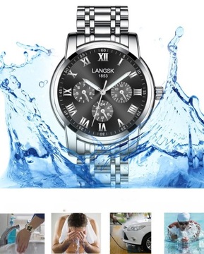 LANGSK МУЖСКИЕ КВАРЦЕВЫЕ ЧАСЫ