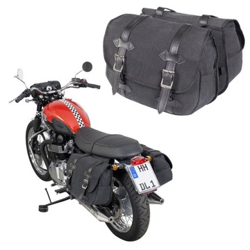 SAKWY MOTOCYKLOWE boczne materiałowe ZESTAW 2szt