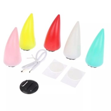 Светящиеся рожки для шлема - LED 1 шт. Розовый