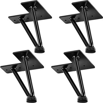 4x METALOWE NOGI STOŁU HAIRPIN LEGS 10 CM 2 PRĘTY