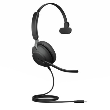 Jabra Evolve2 40, USB-C, MS Mono (24089-899-899), przewodowe