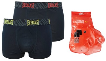 Bokserki męskie na prezent Czarne 2-pak EVERLAST r. M