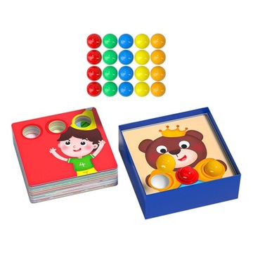 Gwoździe Pegboard Toy Oświecenie Puzzle edukacyjne Puzzle Pegboard