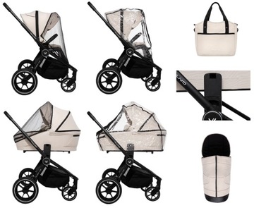 Коляска MUUVO Quick 4.0 Iron Graphit 2в1 передне-задняя