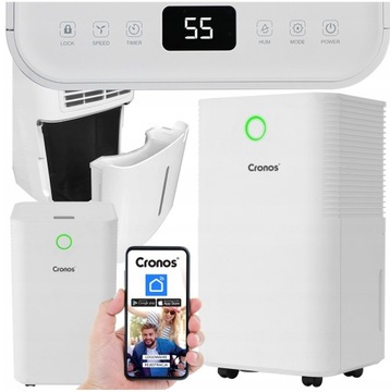 OSUSZACZ POWIETRZA POCHŁANIACZ WILGOCI 12L/24h WiFi TIMER HIGROSTAT PREMIUM