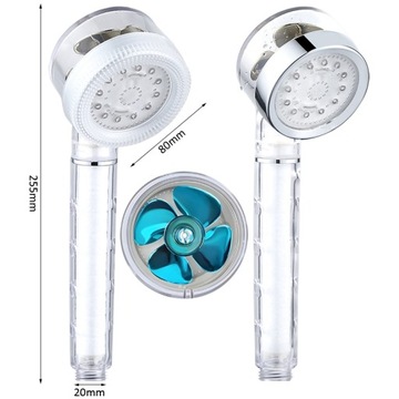 3-ЦВЕТНЫЙ ДУШЕВОЙ РУЧНОЙ С ТУРБИНОЙ И ФИЛЬТРОМ