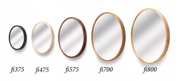 ЗЕРКАЛО В ДЕРЕВЯННОЙ РАМКЕ, КРУГЛАЯ СТЕНА, ДИАМЕТР 800ММ, ДЕРЕВО, ДУБ, БОЛЬШОЕ КРАСИВОЕ