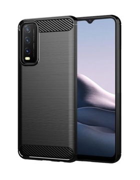 ETUI PANCERNE KARBON DO VIVO Y11S / Y20S + SZKŁO