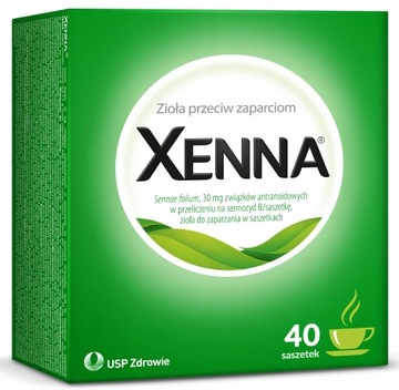 XENNA zioła lek na zaparcia herbatka 40 saszetek