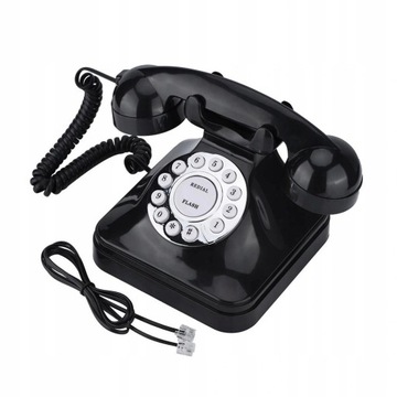 Telefon przewodowy Vbestlife Vintage WX3011 czarn