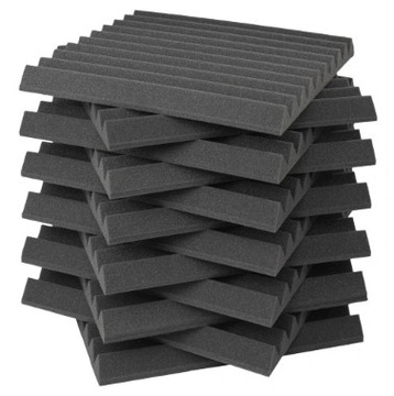 12X PIANKA AKUSTYCZNA GĄBKI AKUSTYCZNE PANELE AKUSTYCZNE DO STUDIO 30x30 CM
