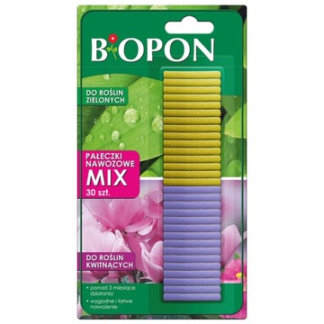 BOPON PAŁECZKI NAWOZOWE DO ROSLIN ZIELONYCH I KWITNĄCYCH MIX 30SZT