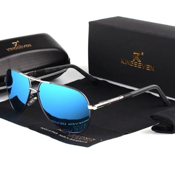 Men's UV400 polarized aviator sunglasses case SET