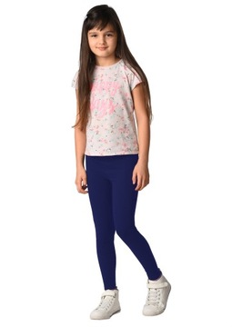 Legginsy dziecięce GETRY bawełniane GRANAT D1 128