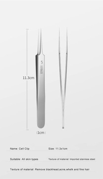 Немецкий сверхтонкий №. 5-клеточный пинцет от прыщей, черных точек, салон красоты